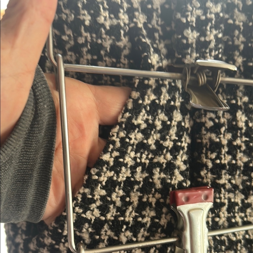 L'AGENCE Black and White Houndstooth Mini Shorts - Picture 8 of 10
